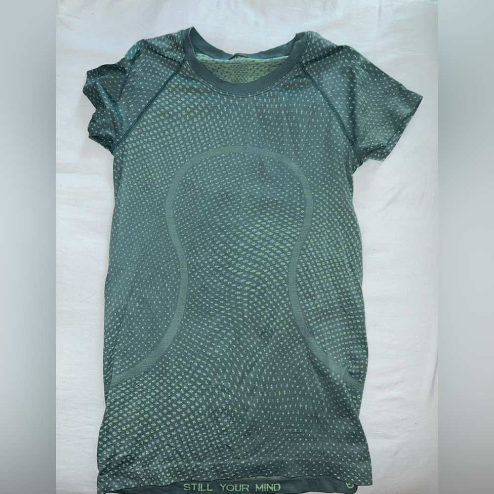 Swiftly Tech Short Sleeve Shirt 2.0 Grid Warp Tidewater Teal/Wild Mint Multi- 6